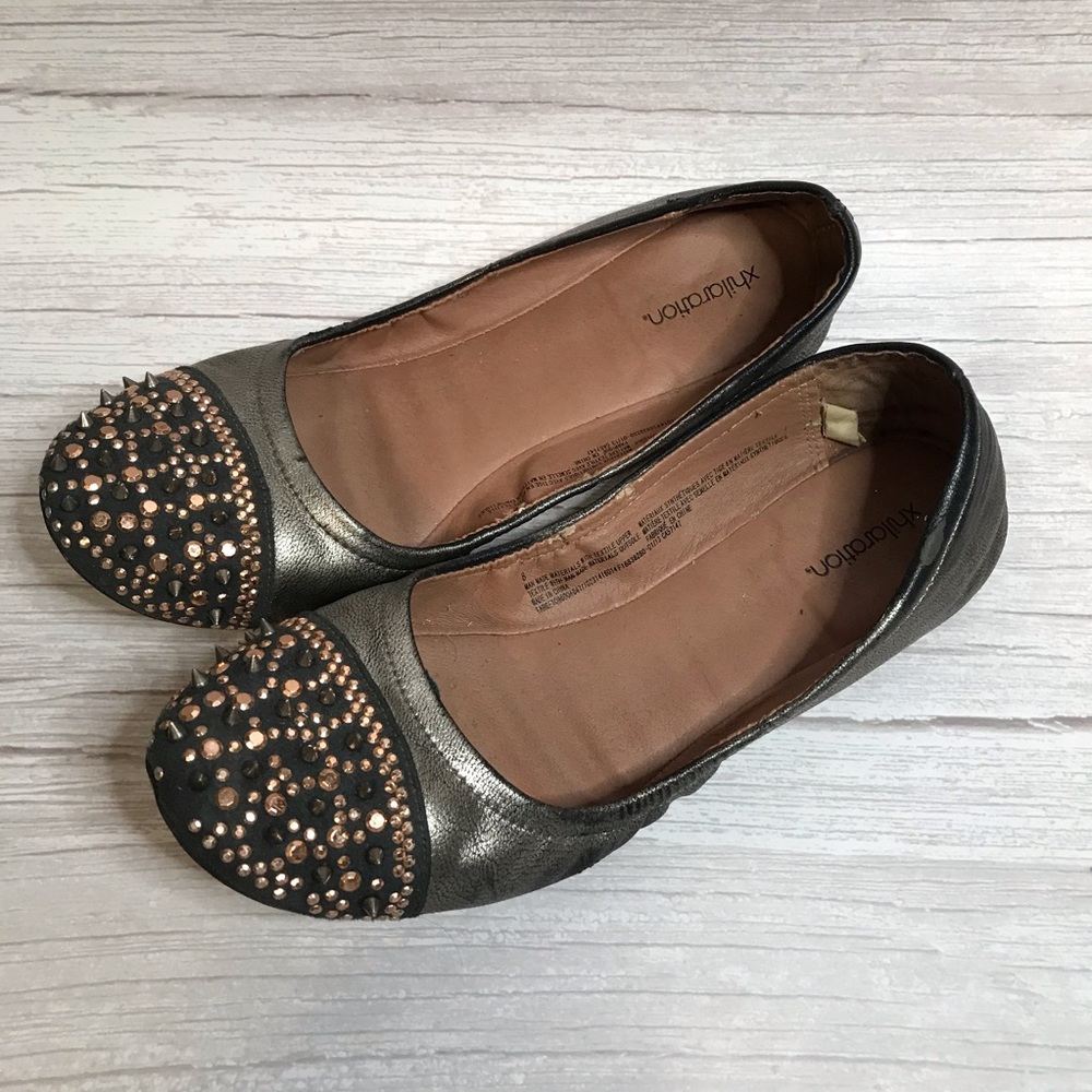 Metallic Flats Size 8
